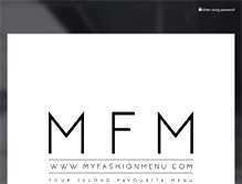 Tablet Screenshot of myfashionmenu.com